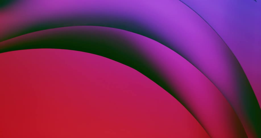An abstract artwork of pink and purple half circles