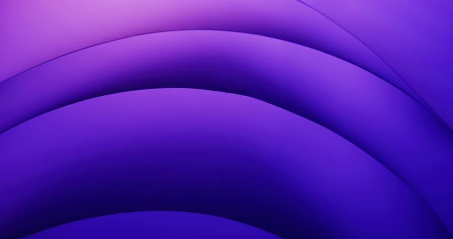Curved shapes illuminated by soft pastel blue lights