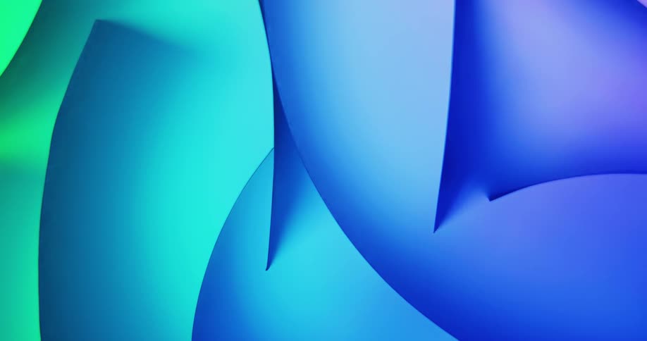 The shapes move in the desktop wallpaper