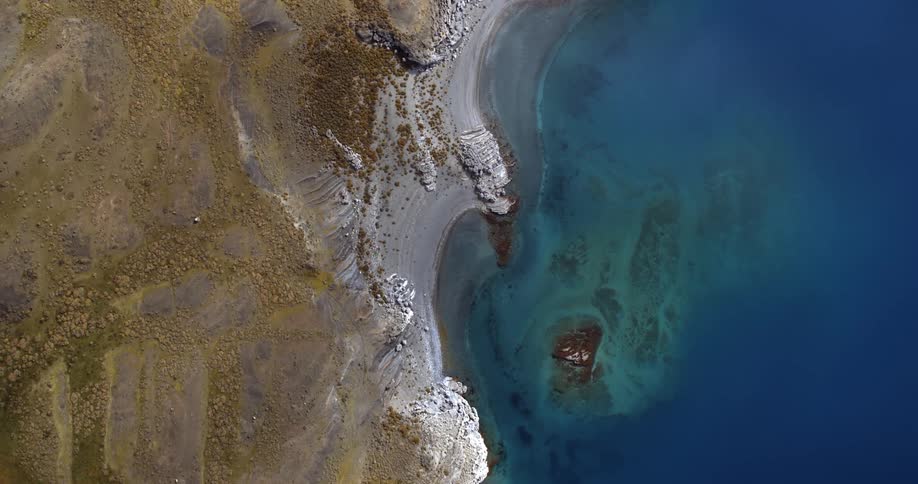 A coastline shot from above
