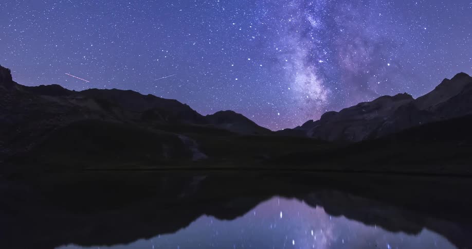The view is of the nature area and you can see the galaxy