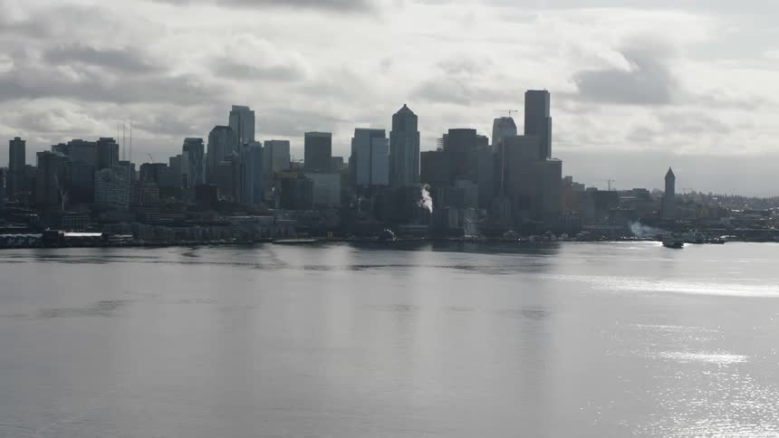 A large city sits across the water