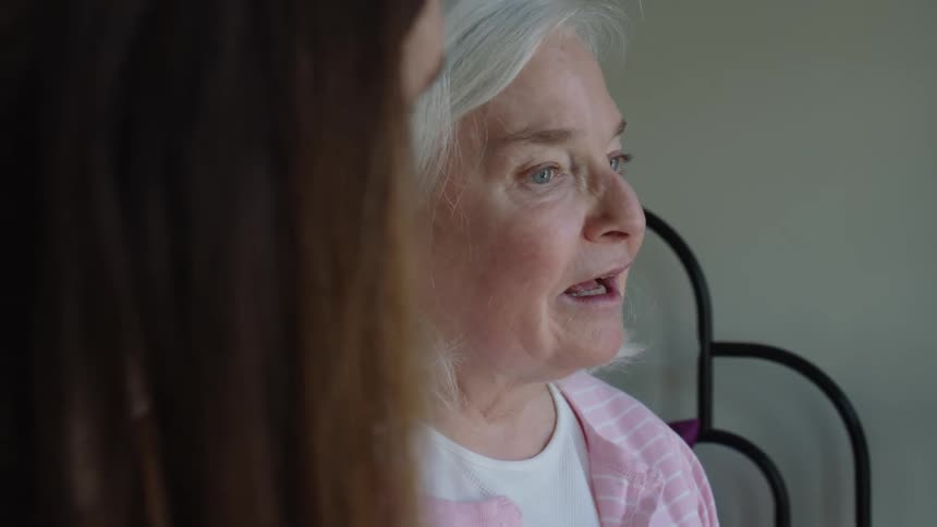 Grandmother remembers a memory from her youth and tells it to her daughter