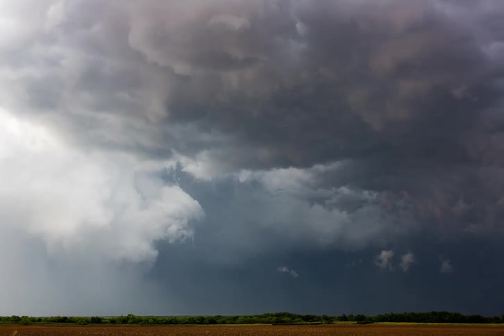 Heavy clouds are forming into a storm in this time lapse