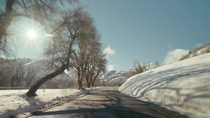 The view is of the winter area in the day time