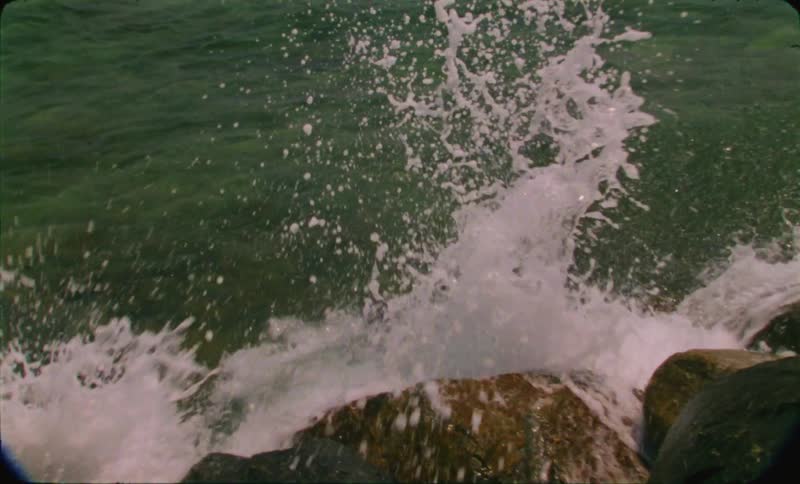 The view is of the ocean in the middle of the day time