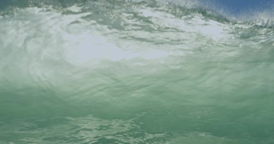 A large wave crashes down