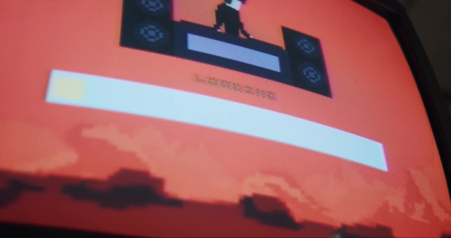 The picture on a television screen turns to lines of static