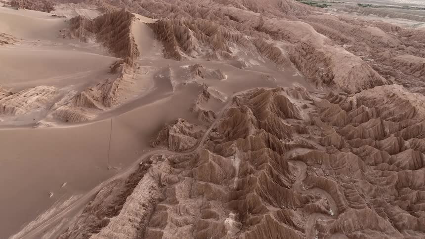 The desert is full of tall dunes
