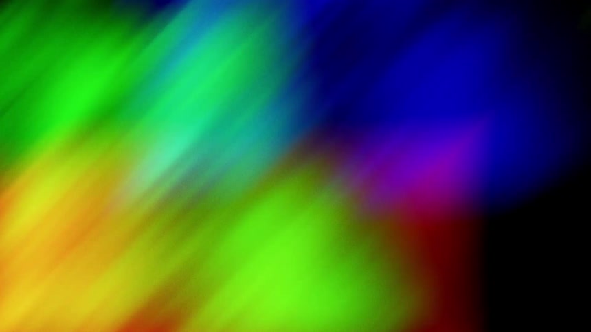The rainbow colors flicker