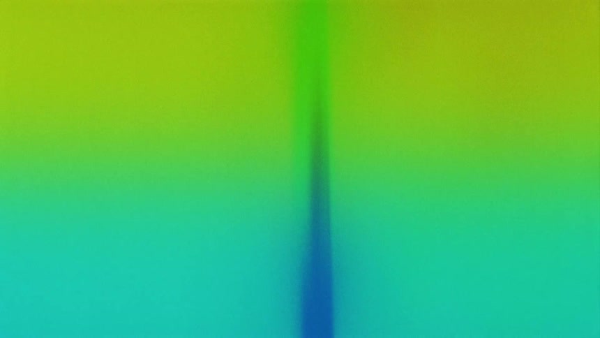 Blue and green colors blended together with a point in the middle