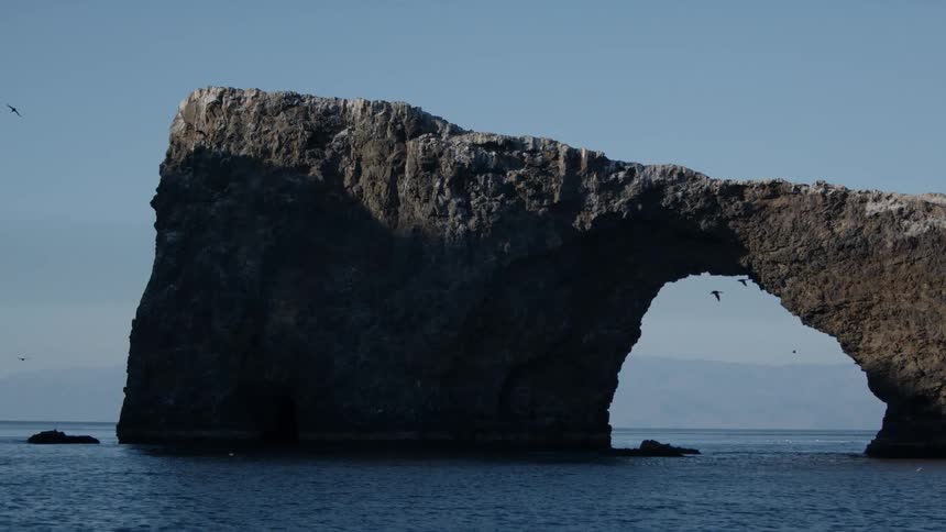 Landscape of anacapa arch rock