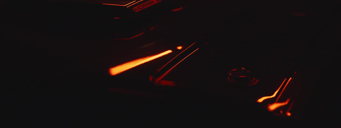 Close up view of a vehicle on display