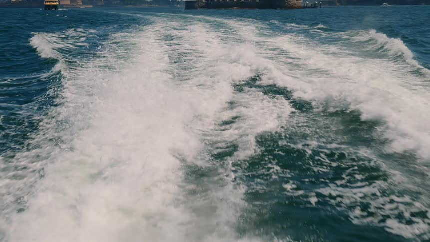 The view is of the ocean around the day time