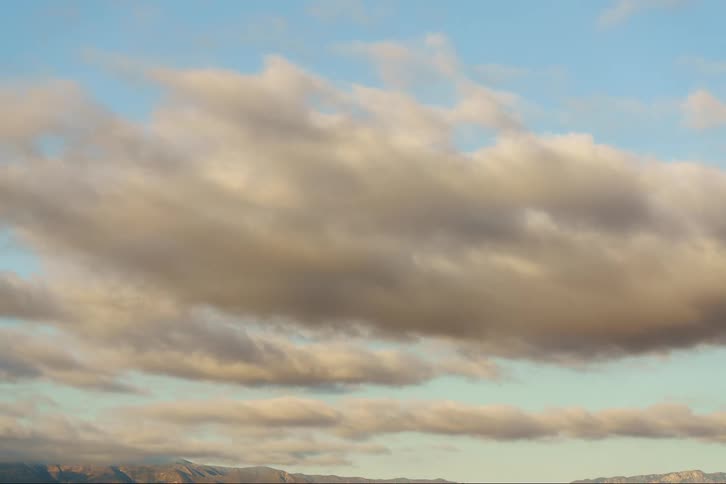 The view is of the sky and you can see the clouds