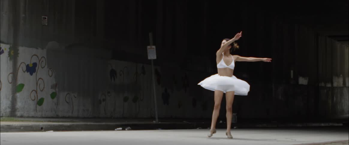 A dancer twirls and spins