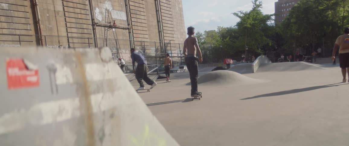 Woman Skateboarding In New York
