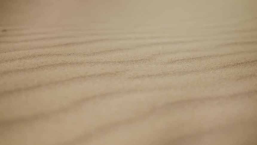 Wind creates a pattern in the sand in the desert