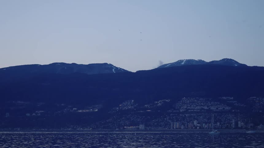 The city is on the edge of a mountain