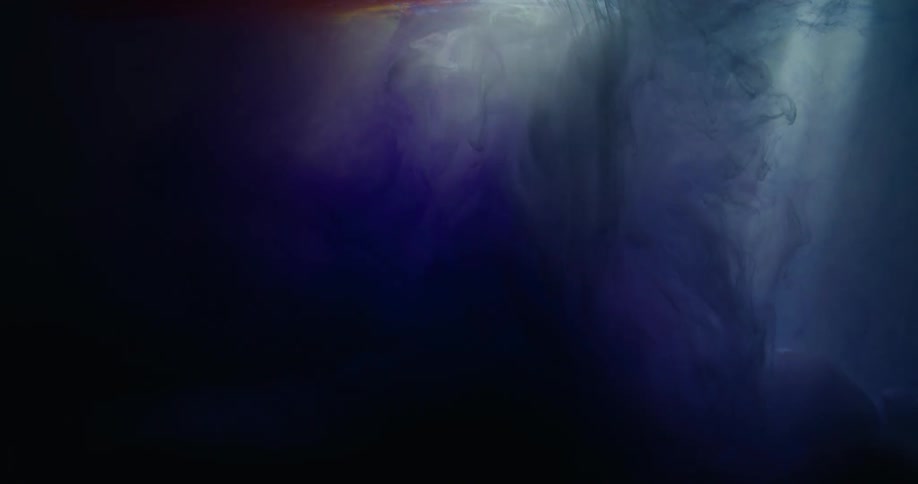 Shadows across a screen of blue and purple