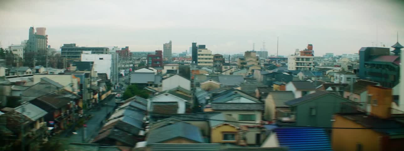 Aerial view of buildings in a city