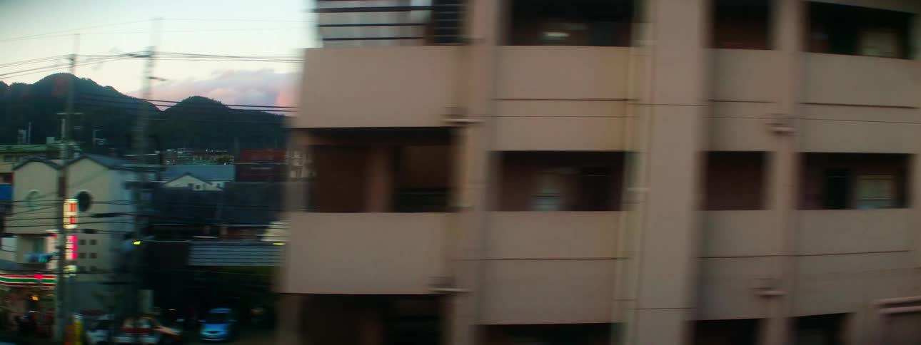 The town has many apartment buildings