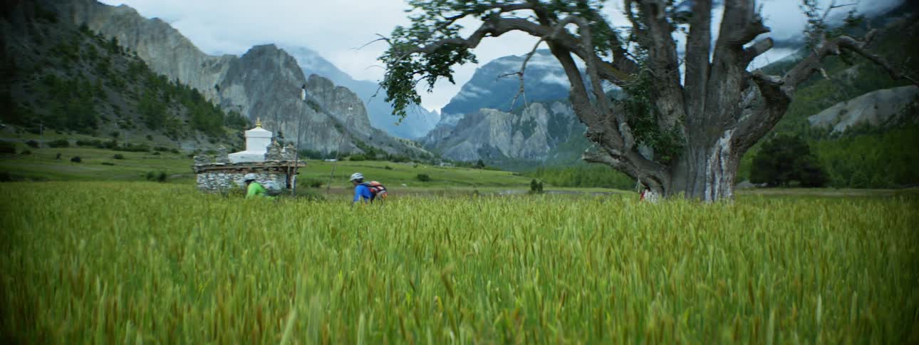 Mountain Biking Adventure in Nepalese Countryside