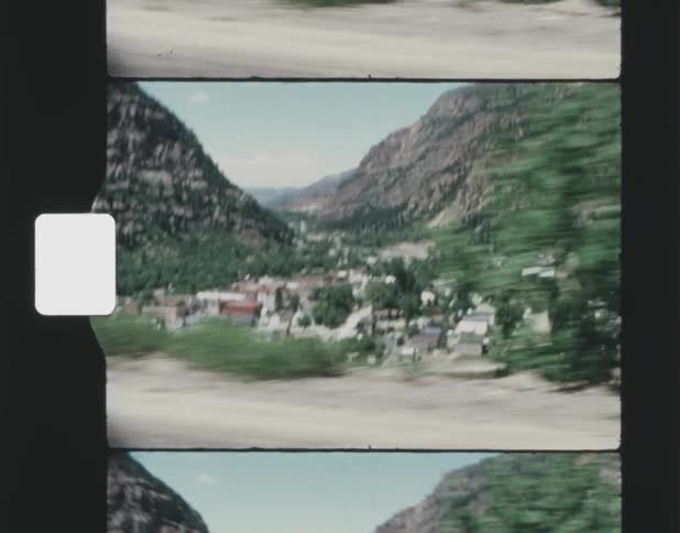 The town is between the mountains