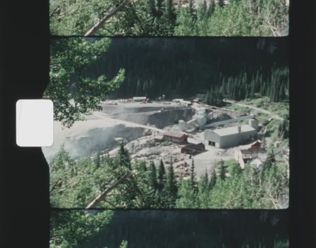 Landscape of hill mine near thompson falls montana