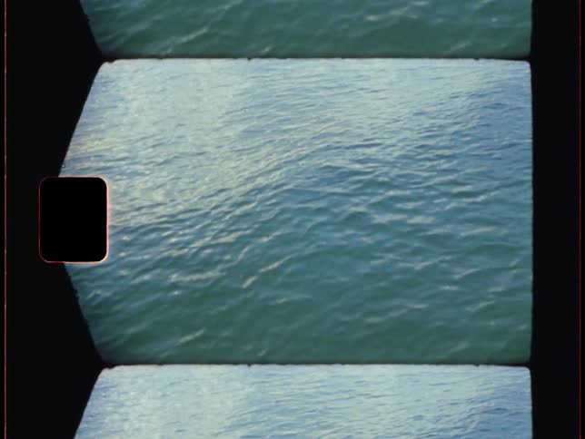 The ocean water is moving