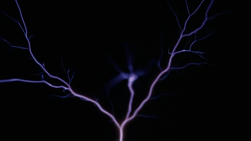 The electricity is shooting around