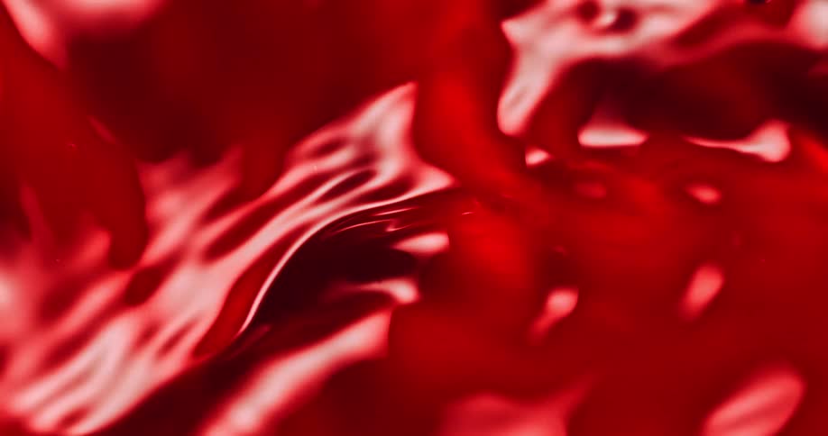 Some red liquid flowing
