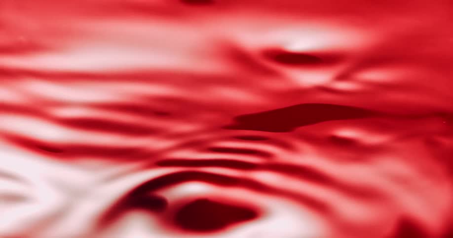 Red ripples floating across