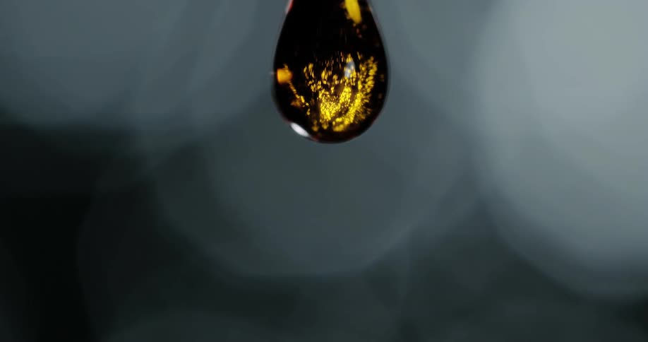 A view of a drop falling