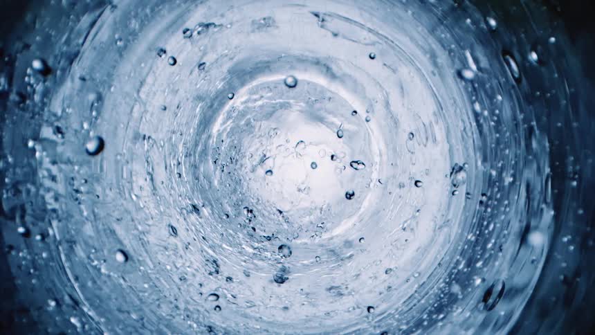 The view is of water and you can see drops of water too