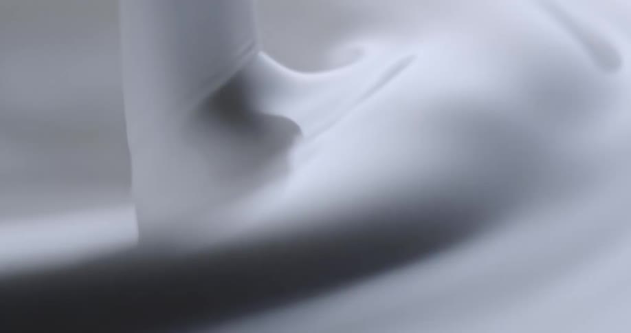 The white paint pours