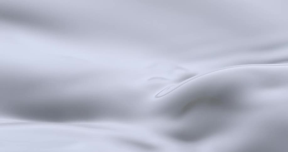 The white liquid moves around
