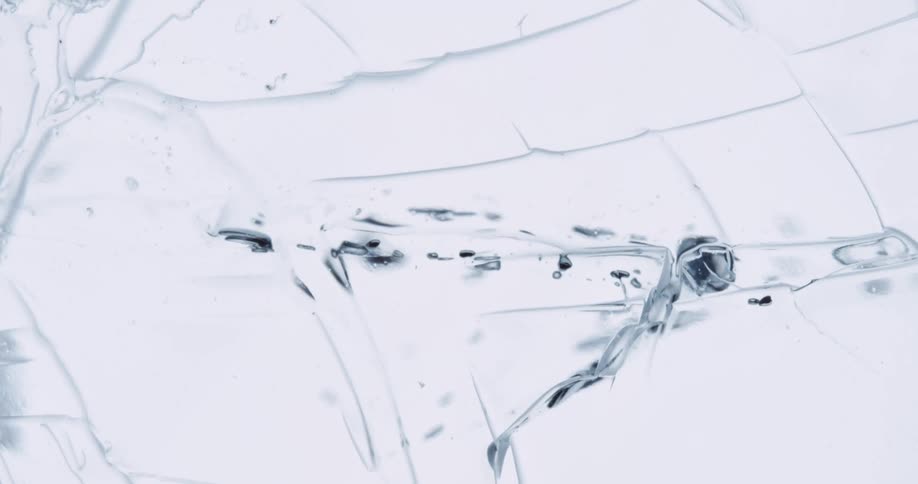 Close up of ice breaking up