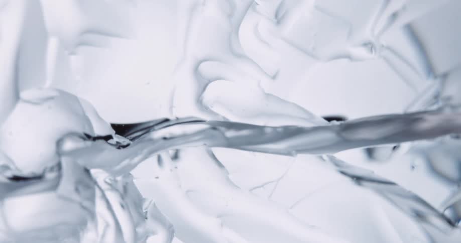 Close up of ice breaking up