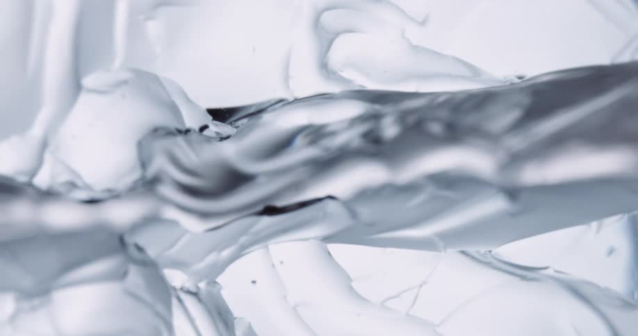 Close up of ice breaking up