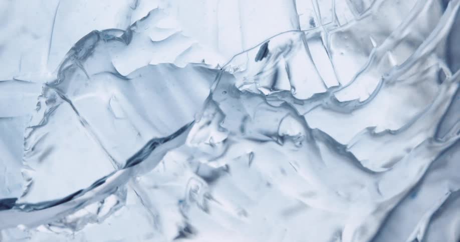 Liquid flows through a crack in plaster