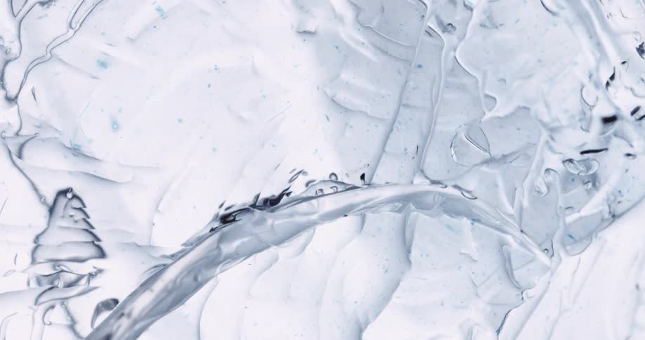 Close up of ice breaking up