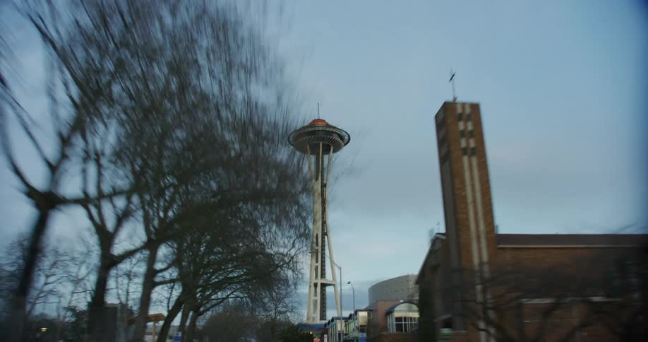 A view of buildings in a city is displayed