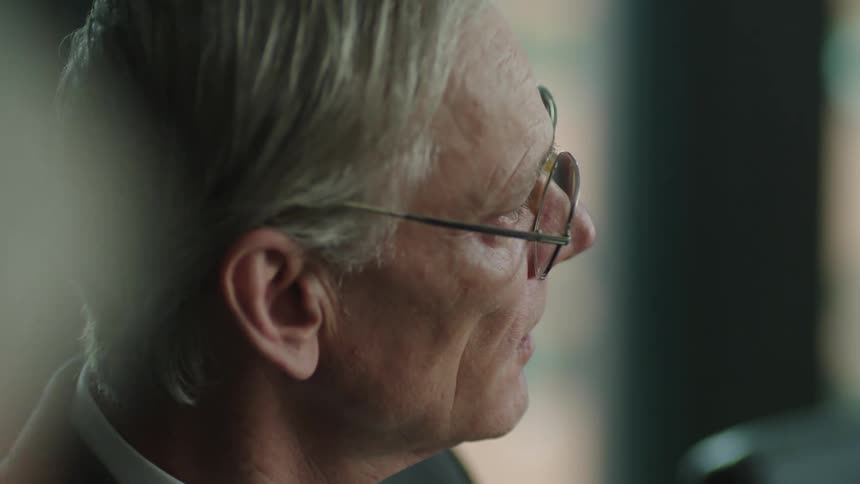 A man sitting in an office