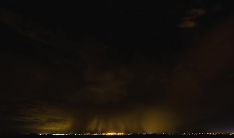 Time lapse of a big thunderstorm with plenty of lightning