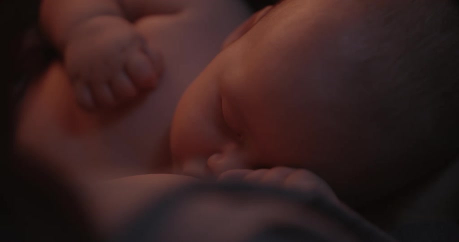 The baby is sleeping