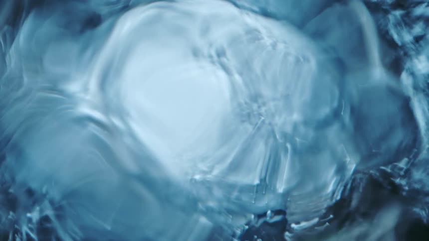 A shot of some water covering the camera