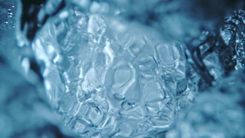 Bubbling rippling water