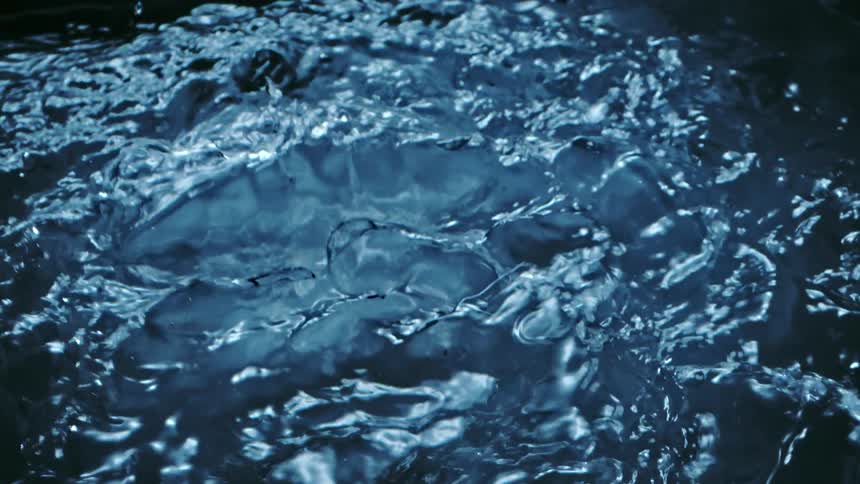 A shot of water having ripples