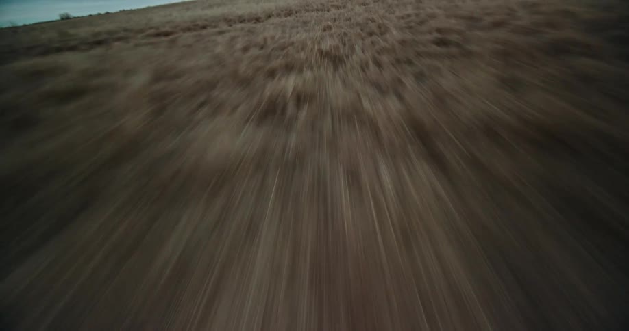 Speeding over dirt land